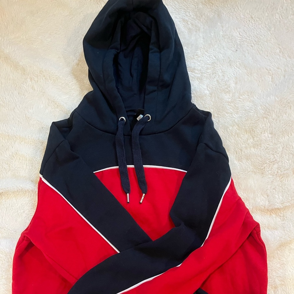Red white and blue hoodie